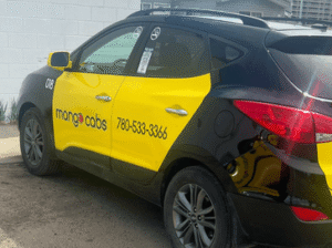 Mango Cabs GP SUV taxi in Grande Prairie - spacious city transportation vehicle