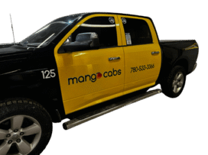 Mango Cabs GP pickup truck taxi in Grande Prairie - cargo and delivery transportation service