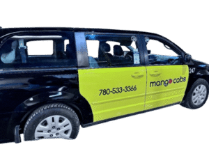 Mango Cabs GP van taxi in Grande Prairie - spacious group and family transportation service